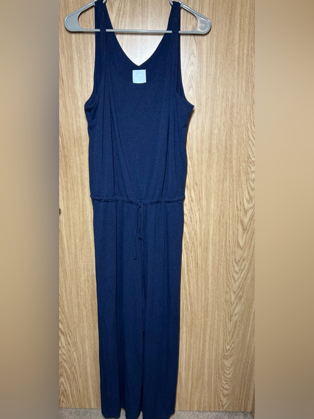 Anthropologie Sunday Women’s Size XL Blue Tank Top Wide Leg Jumpsuit
